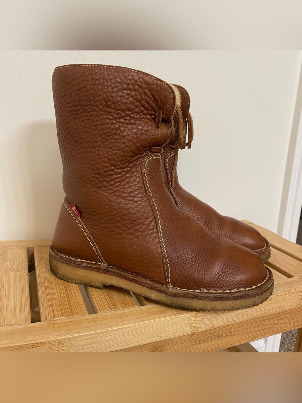 Duckfeet Århus Boots EU 40 US 9.5 Brown Leather Wool Lined Danish Crepe Sole
